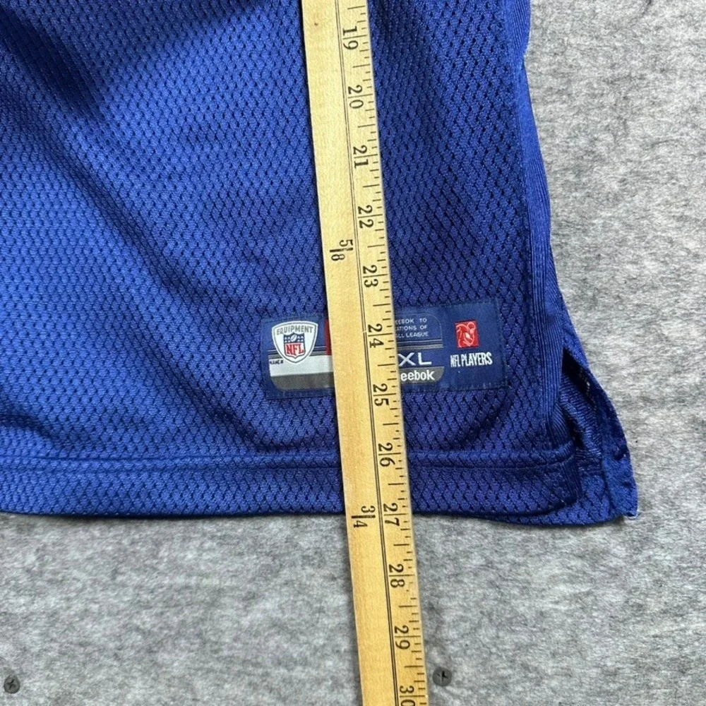 Reebok NFL Jersey Youth XL Blue Plaxico Burress 17 New York Giants Mesh‎